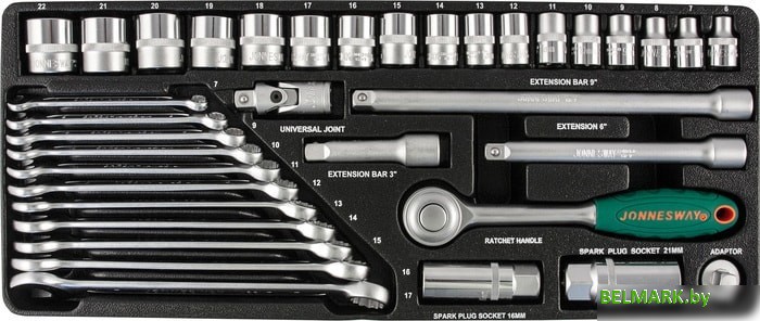 Универсальный набор инструментов Jonnesway S04H3536S (36 предметов) - фото2