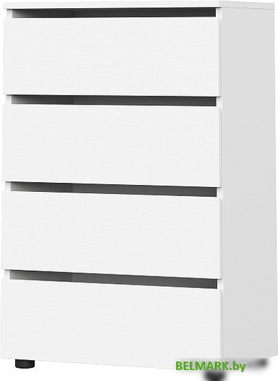 Комод NN мебель Токио 4 ящика 00-00106109 (белый текстурный) - фото