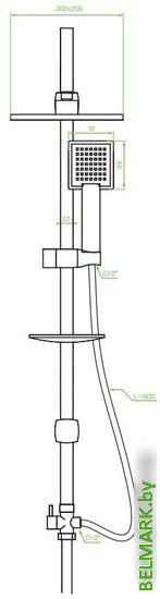 Душевая система Laveo Drop PL5 70KX - фото2