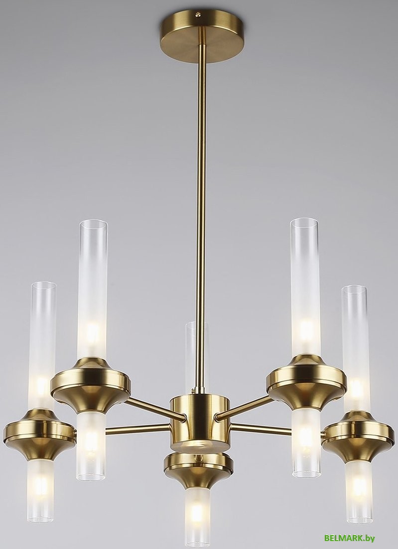 Подвесная люстра Ambrella LH55358/10 BS/CL (латунь/прозрачный) - фото