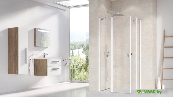 Душевой уголок Ravak Chrome CRV2+CRV2 90x90 (прозрачный/серебристый) - фото2