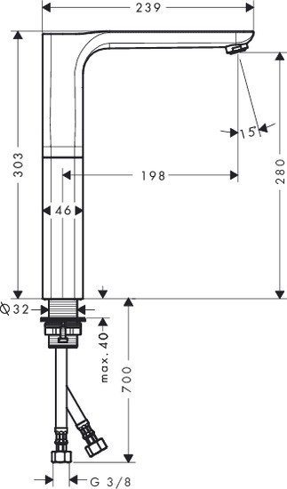 Смеситель Axor Urquiola 11035000 - фото2