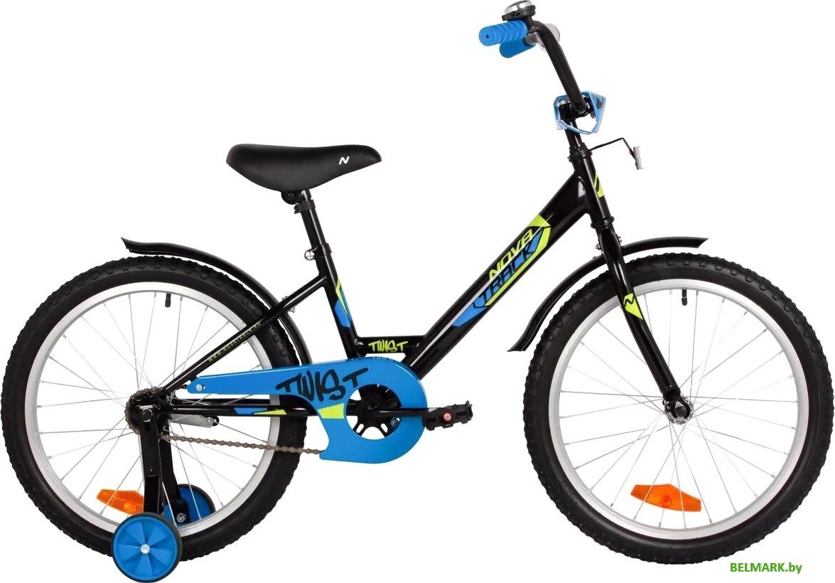 Детский велосипед Novatrack Twist 20 201TWIST.BK5 (черный) - фото
