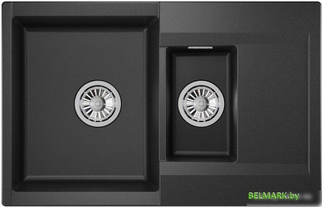 Кухонная мойка Granula ES-7808 (черный) - фото2