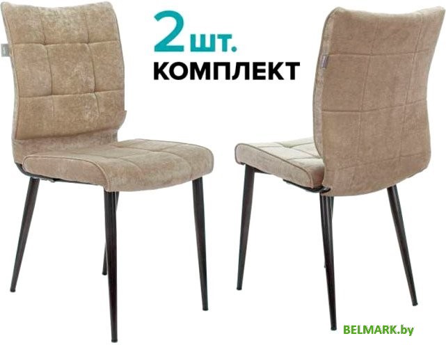 Стул Бюрократ KF-4 2 шт (песочный Light 21/черный) - фото