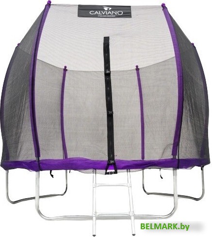 Батут Calviano Outside Master Purple 252 см - 8ft (внешняя сетка, с лестницей) - фото