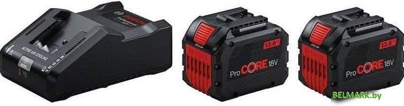 Аккумулятор с зарядным устройством Bosch 1600A02T5W (18В/2x12 Ah + 18В) - фото