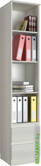 Книжный шкаф Евва Турин ТР-4T2S-01/YA-S (ясень снежный) - фото