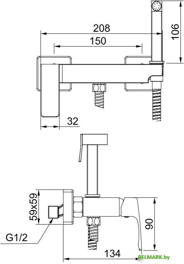 Гигиенический душ Raglo R01.51.03 - фото2