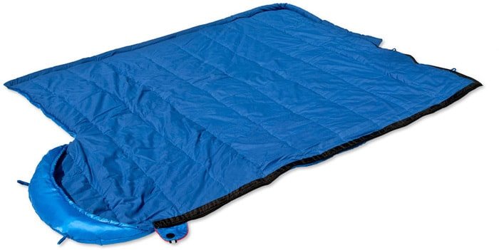 Спальный мешок AlexikA Comet (синий, левая молния) - фото2