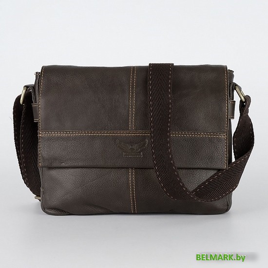 Сумка через плечо Poshete 196-1265-6-DBW (коричневый) - фото