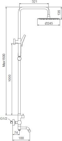 Душевая система FRAP F24807 - фото2
