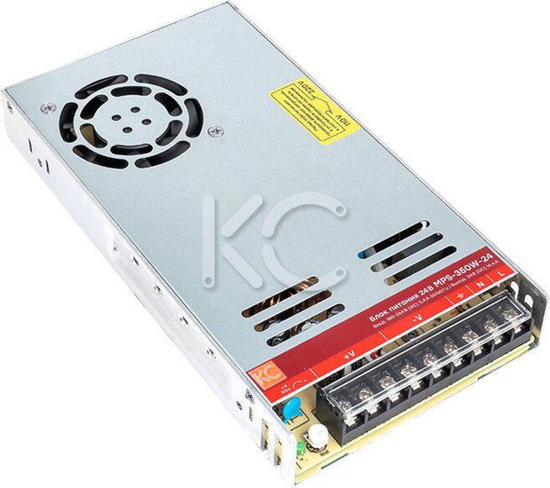 Блок питания на DIN-рейку КС MPS-350W-24V - фото