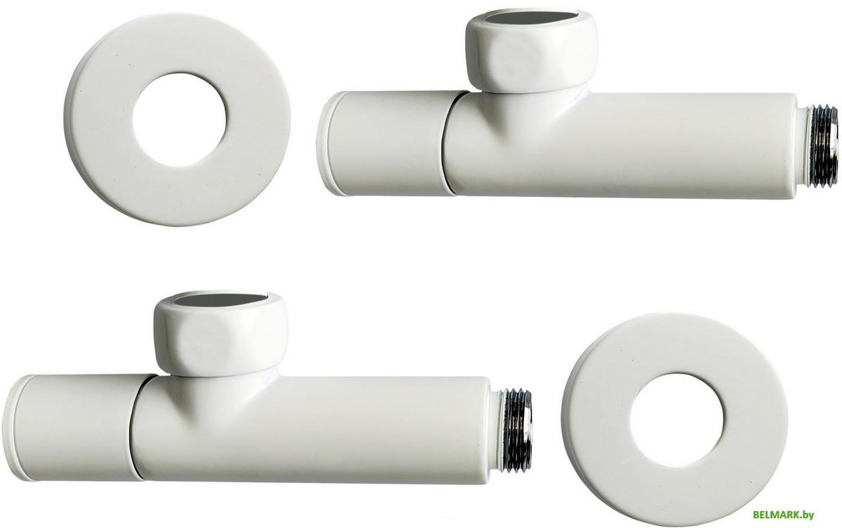 Вентиль Ростела Угловой колпачковый 1" х 1/2" г/ш 5101SCH1004Ral9016 - фото