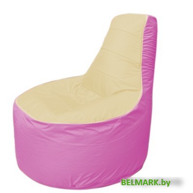 Кресло-мешок Flagman Трон Т1.1-2003 (бежевый/розовый) - фото