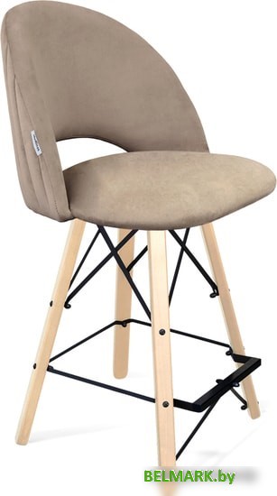 Стул Sheffilton SHT-ST34-1/S80-1 (латте/прозрачный лак/черный) - фото