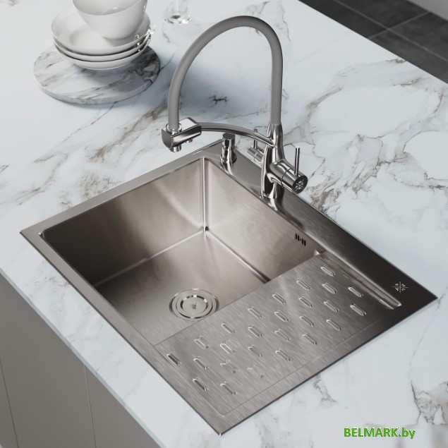 Кухонная мойка РМС MRK-6350L (с дозатором) - фото2