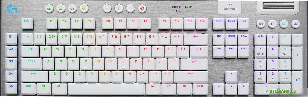 Клавиатура Logitech G915 X Lightspeed GL Tactile 920-012690 (белый, нет кириллицы) - фото