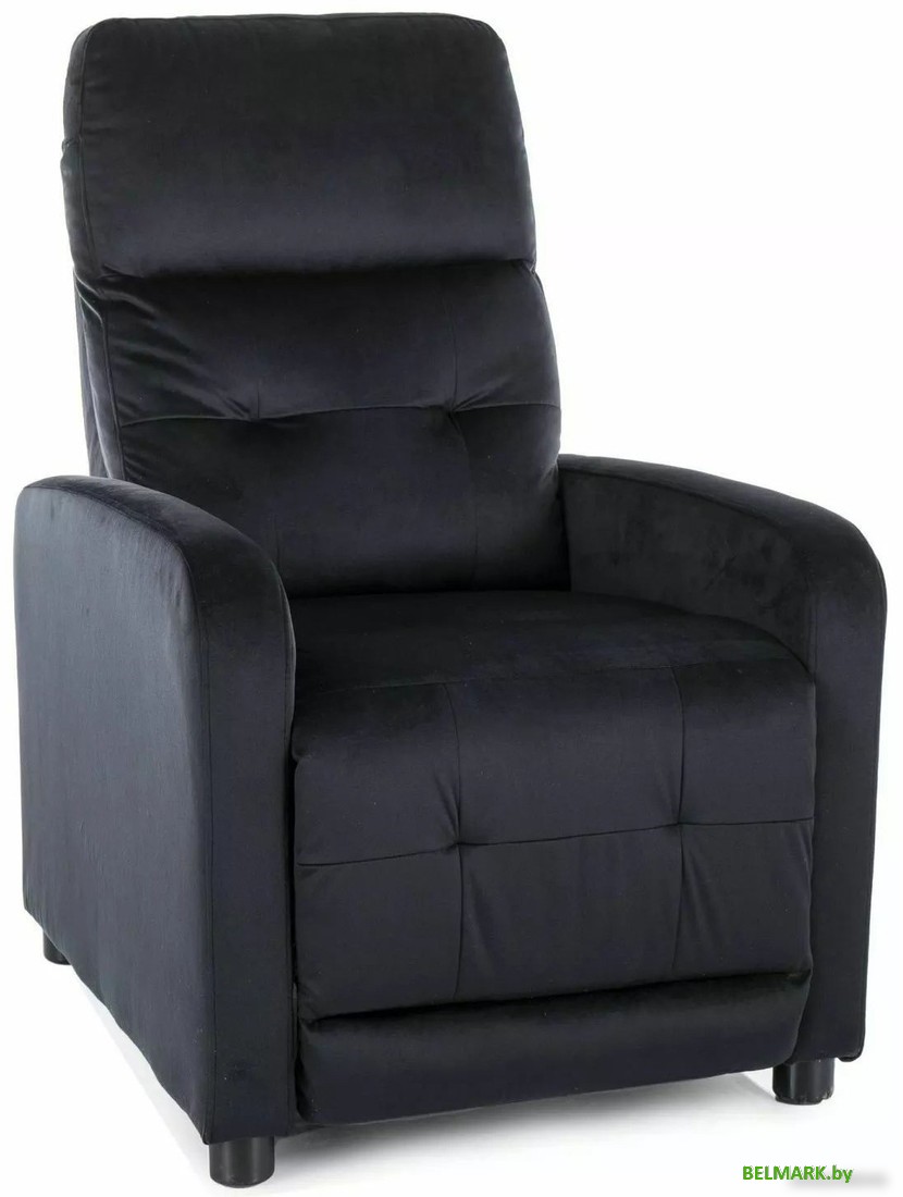 Кресло-качалка Signal Otus Velvet Bluvel 19 раскладное (черный) - фото2