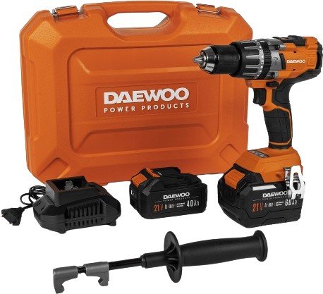 Ударная дрель-шуруповерт Daewoo Power DAA 2161Li (с 2-мя АКБ, кейс) - фото