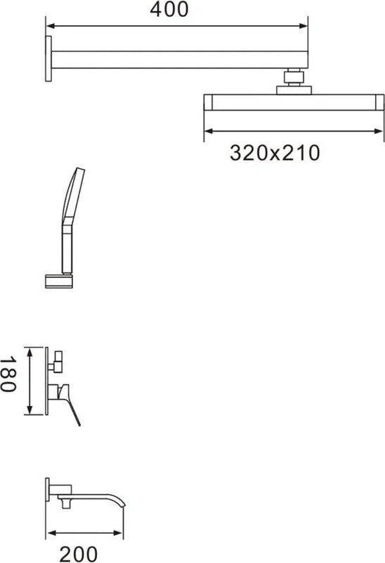 Душевая система Shevanik S4035G - фото2