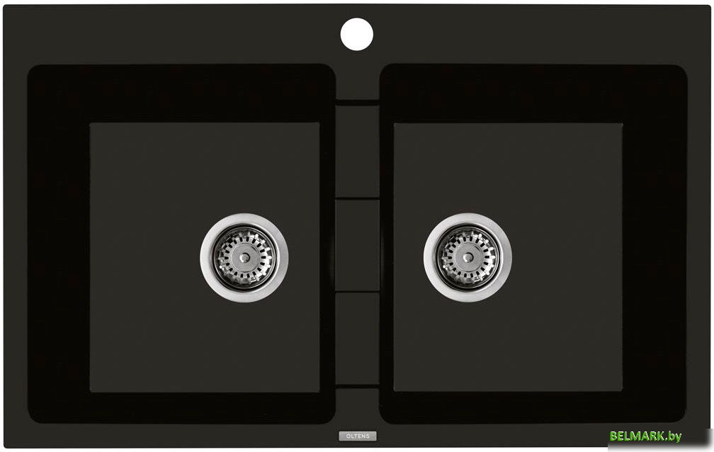 Кухонная мойка Oltens Gravan 72400300 (черный матовый) - фото