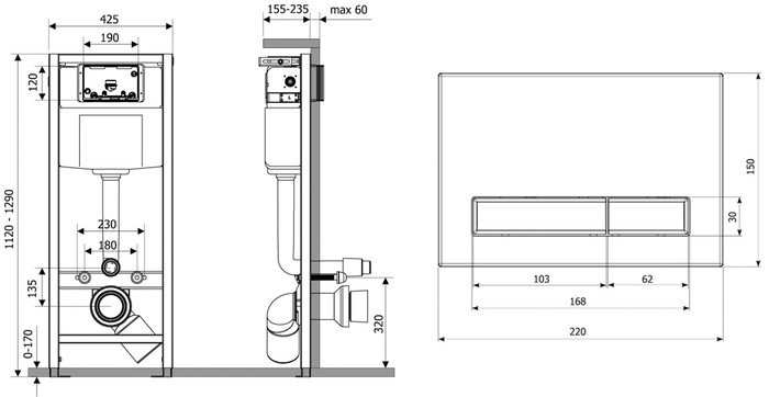 Инсталляция для унитаза Lavinia Boho Relfix 4 в 1 77010001 - фото2