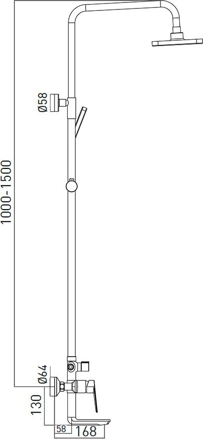 Душевая система Gross Aqua Dyno GA9009SMD07MB - фото2