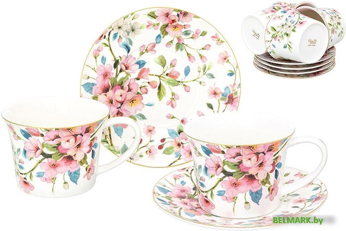 Сервиз Elan Gallery Яблоневый цвет на белом 420416 - фото