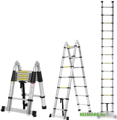 Лестница-трансформер Алюмет DTLH 2.2 (2x7 ступеней) - фото2