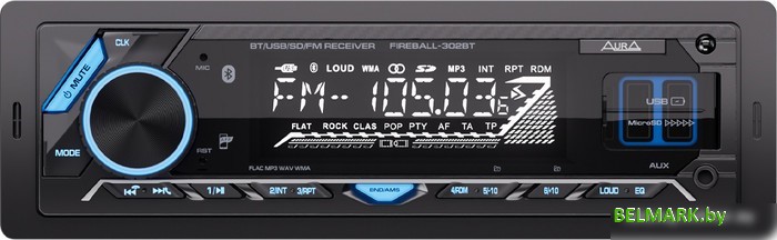 USB-магнитола Aura Fireball-302BT - фото