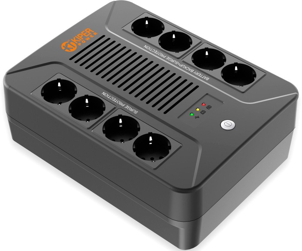 Источник бесперебойного питания Kiper Power Compact B850 (850VA/480W) - фото