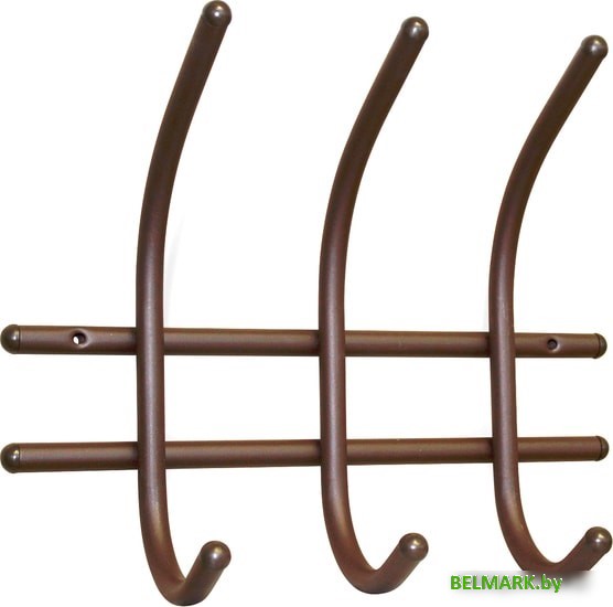 Набор крючков для одежды Sheffilton SHT-WH8 965561 (коричневый муар/черный) - фото