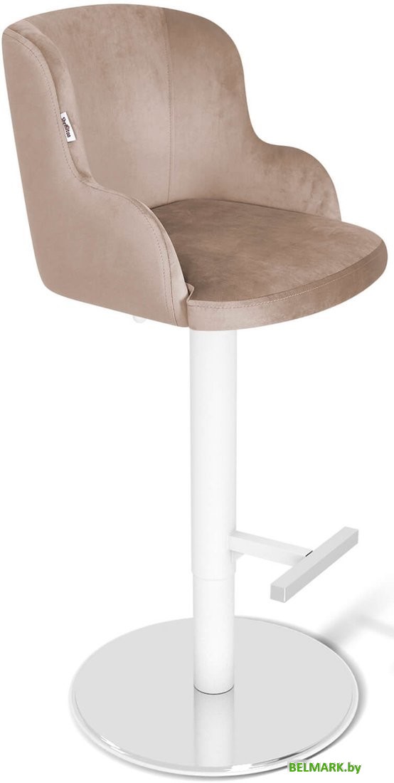 Стул Sheffilton SHT-ST39/S128 (латте/хром/белый муар) - фото