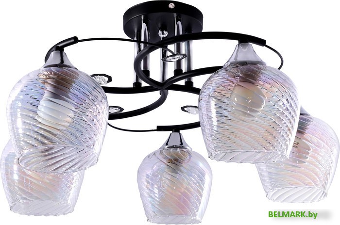 Люстра средней высоты Элетех 21293-2/5 НПБ 01-5х60-146 Е27 1005404928 - фото