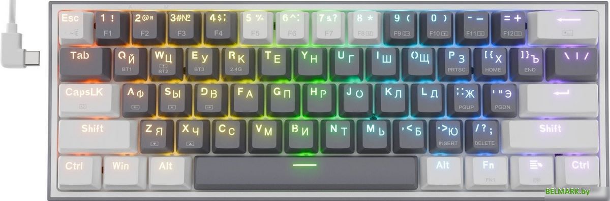 Клавиатура Redragon Fizz Pro (белый/серый) - фото