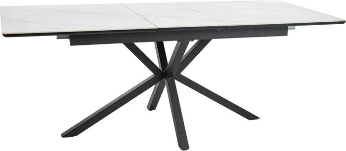 Кухонный стол Signal Logan LOGANBC160 (белый/черный матовый) - фото