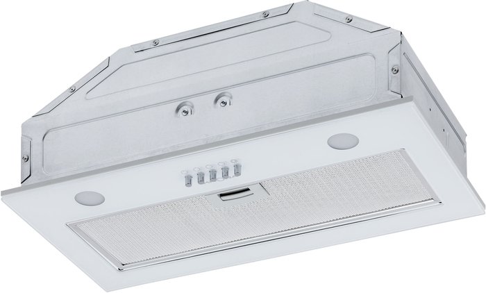 Кухонная вытяжка Krona Kate 600 Glass PB (белый) - фото