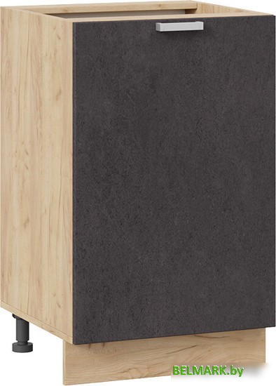 Шкаф напольный Трия Гранита 1Н5 (дуб крафт золотой/бетон графит) - фото