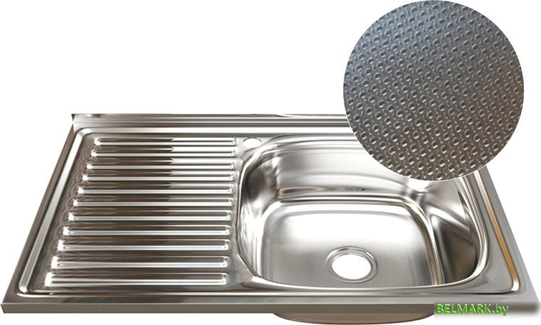 Кухонная мойка Mixline R 555233 (с сифоном) - фото