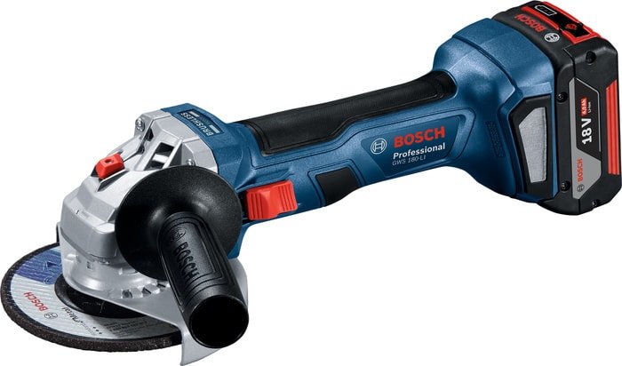 Угловая шлифмашина Bosch GWS 180-LI Professional 06019H9021 (с 2-мя АКБ, кейс) - фото2