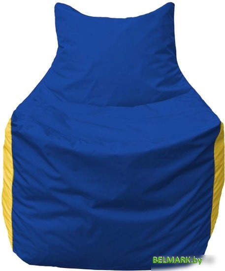 Кресло-мешок Flagman Фокс Ф2.1-128 (синий/жёлтый) - фото2
