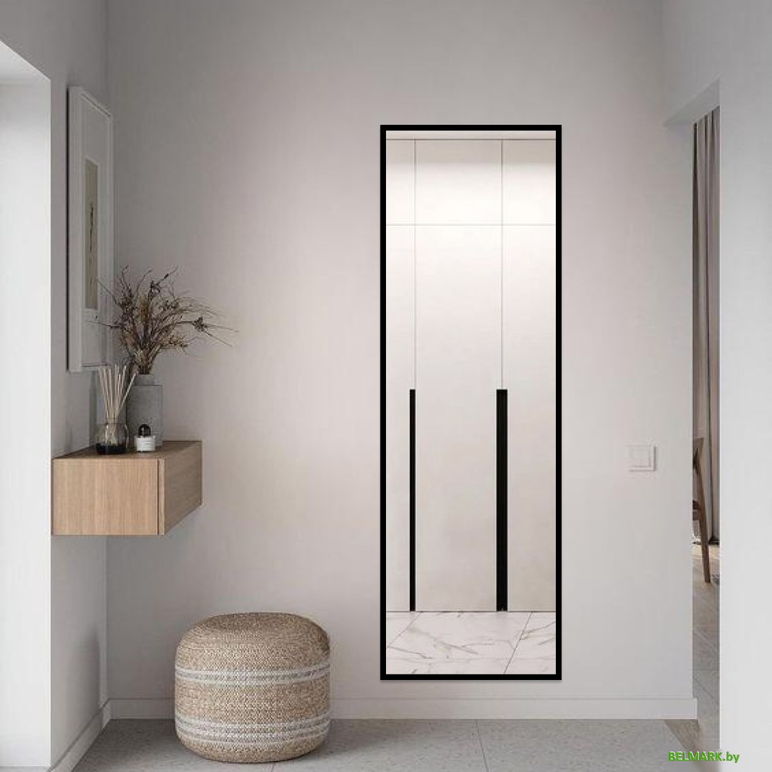 Зеркало eMZe Line 180x60 LINE.180.60.СНЕ (черный) - фото2