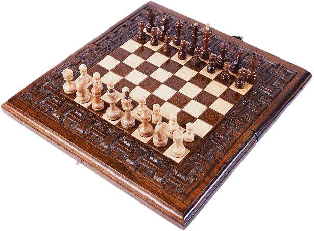 Шахматы/шашки/нарды Haleyan Армянский Орнамент kh137-3 - фото