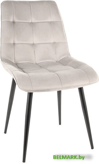Стул Signal Chic Velvet (bluvel 03 светло-серый/черный) - фото