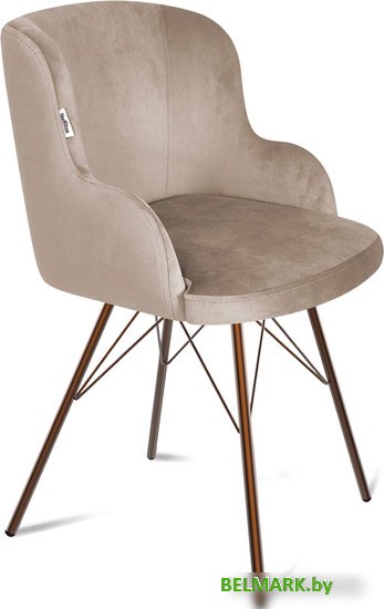 Стул Sheffilton SHT-ST39/S37 (латте/медный металлик) - фото