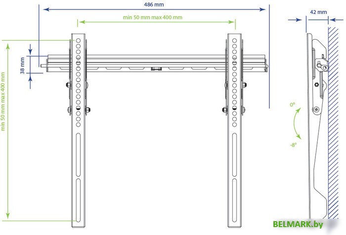 Кронштейн Kromax VEGA-12 (черный) - фото2