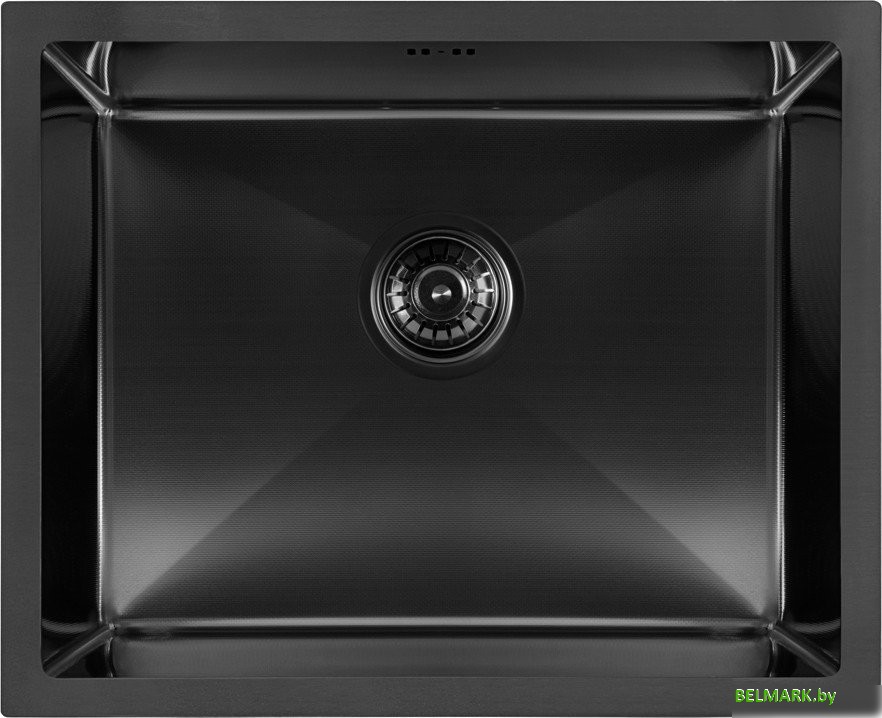 Кухонная мойка ARFEKA ECO AR 550*450 BLACK PVD NANO DECOR MILLET GRAINS - фото