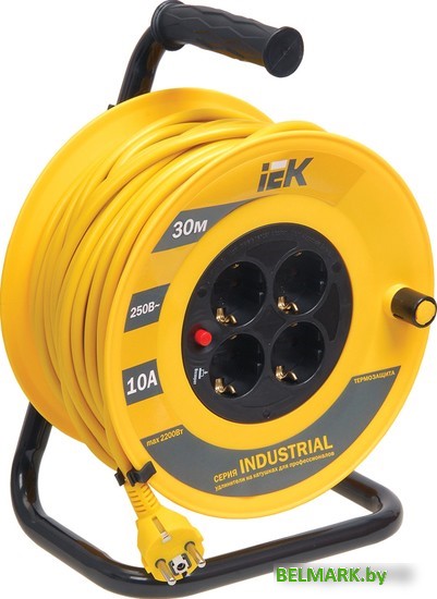 Удлинитель IEK УК30 WKP14-10-04-30 (30 м, желтый) - фото