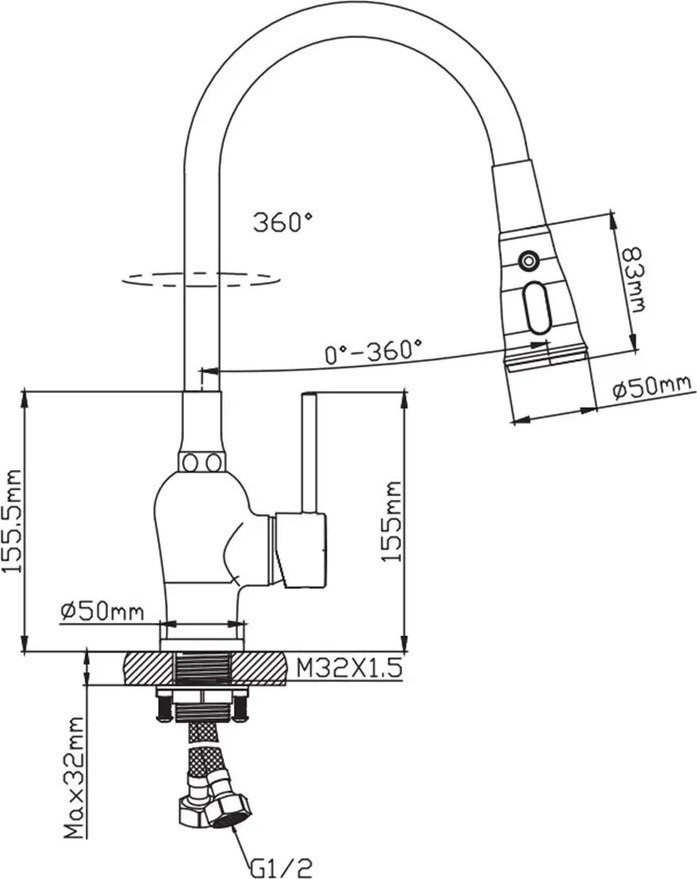 Смеситель Diadonna Д46-0014ВL - фото2